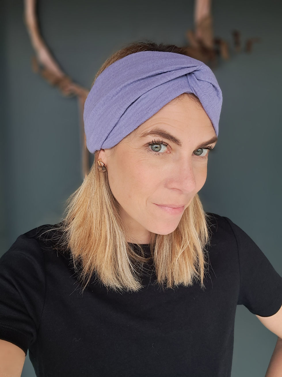 Miniaturbild: Turbanhaarband "Frida" musselin flieder
