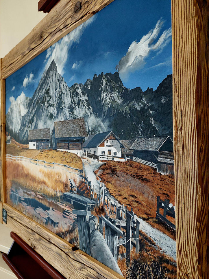 Karwendelpanorama mit Walderalm im Vordergrund