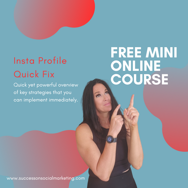 Want to make your Instagram profile stand out but don’t know where to start? "Insta Profile Quick Fix" is a free mini-course designed to help you make simple yet impactful changes to your Instagram profile that will attract more followers and boost engagement – all in just three easy steps!