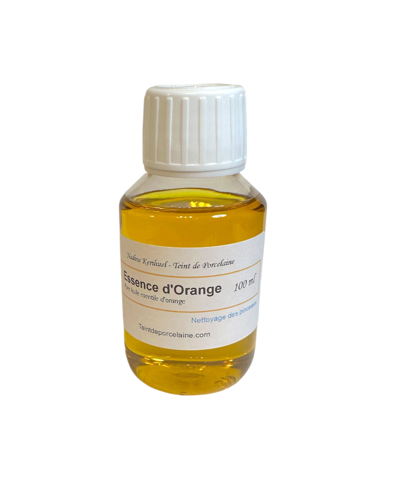 huile essentielle d'orange 100 ml - essence d'orange - peinture sur porcelaine
