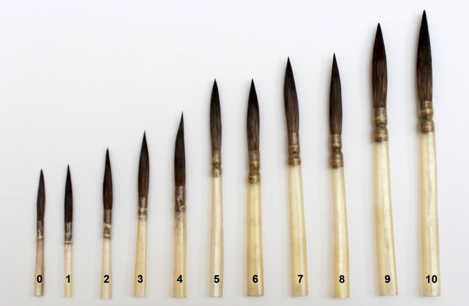 pinceau petit gris 1308 peinture sur porcelaine