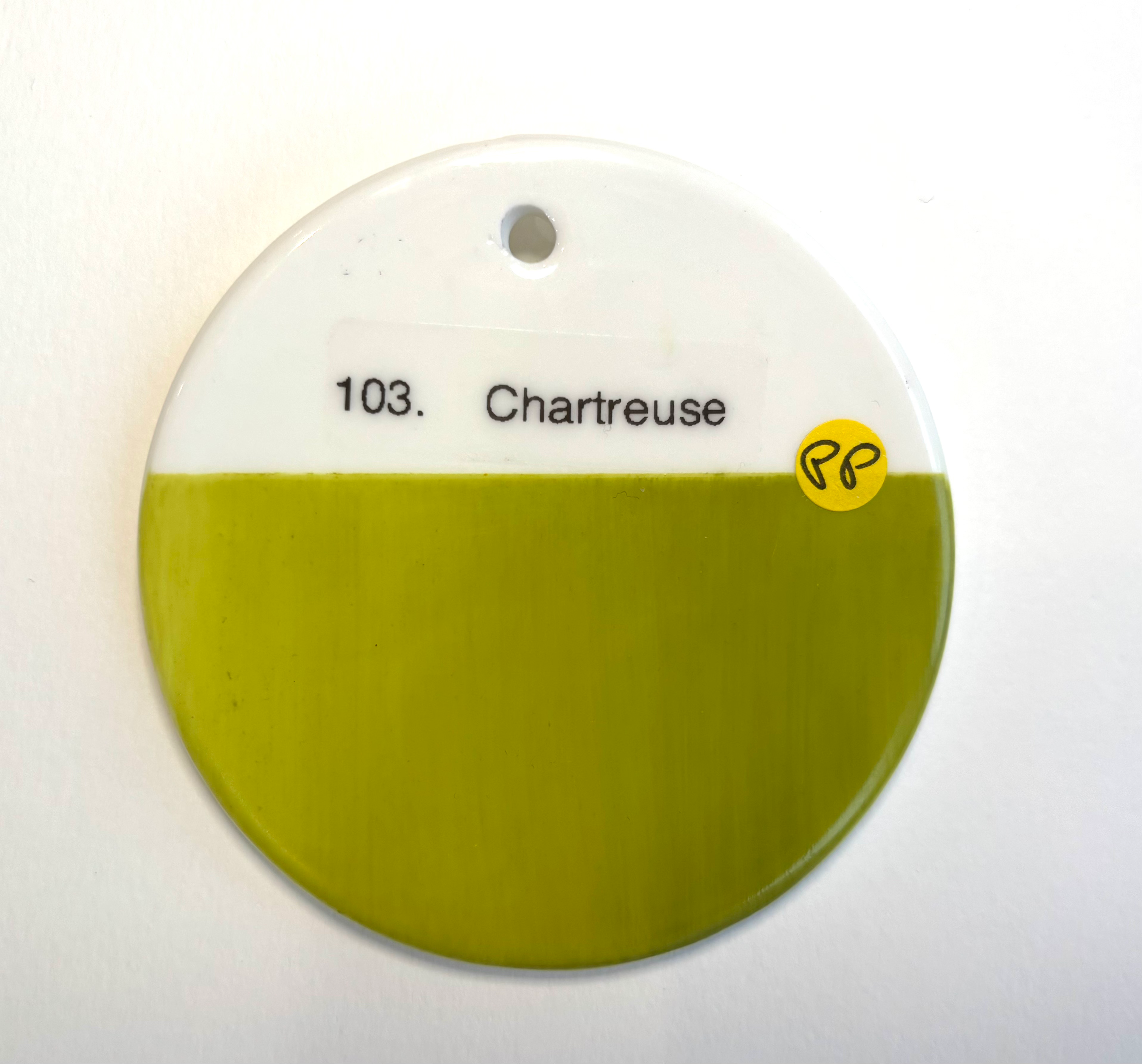 103 - Chartreuse - pigment porcelaine