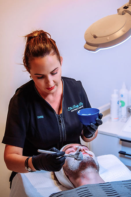 Carrie performing a Dermapen Skin Needling service at the Beauty Bar