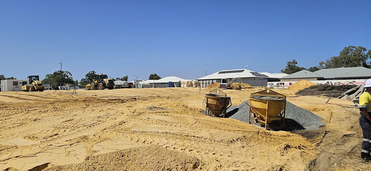 Progress on the 12 Forrestdale Residential Lots. Project Management by Harley Dykstra