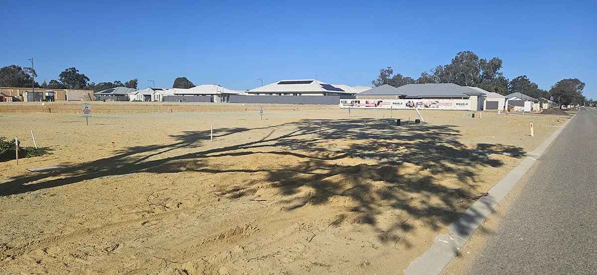 Progress on the 12 Forrestdale Residential Lots. Project Management by Harley Dykstra