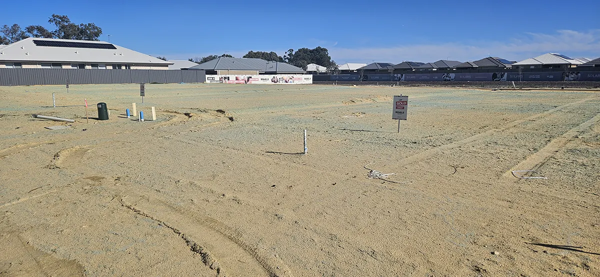 Progress on the 12 Forrestdale Residential Lots. Project Management by Harley Dykstra