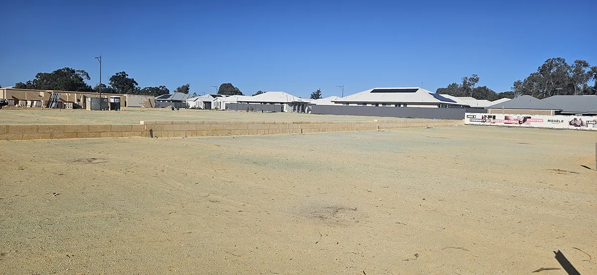 Progress on the 12 Forrestdale Residential Lots. Project Management by Harley Dykstra