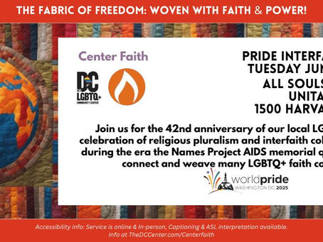 World Pride Interfaith Service 2025