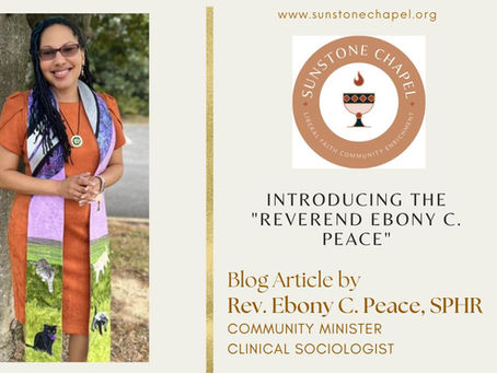 Introducing THE "Reverend Ebony C. Peace"