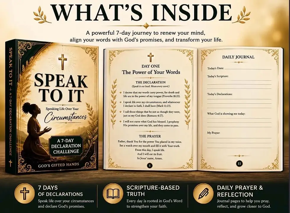 Thumbnail: Speak to It 7-Day Faith Declaration Challenge, Christian Workbook PDF