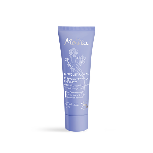 Melvita : Bouquet floral : Crème nettoyante exfoliante 50 ml
