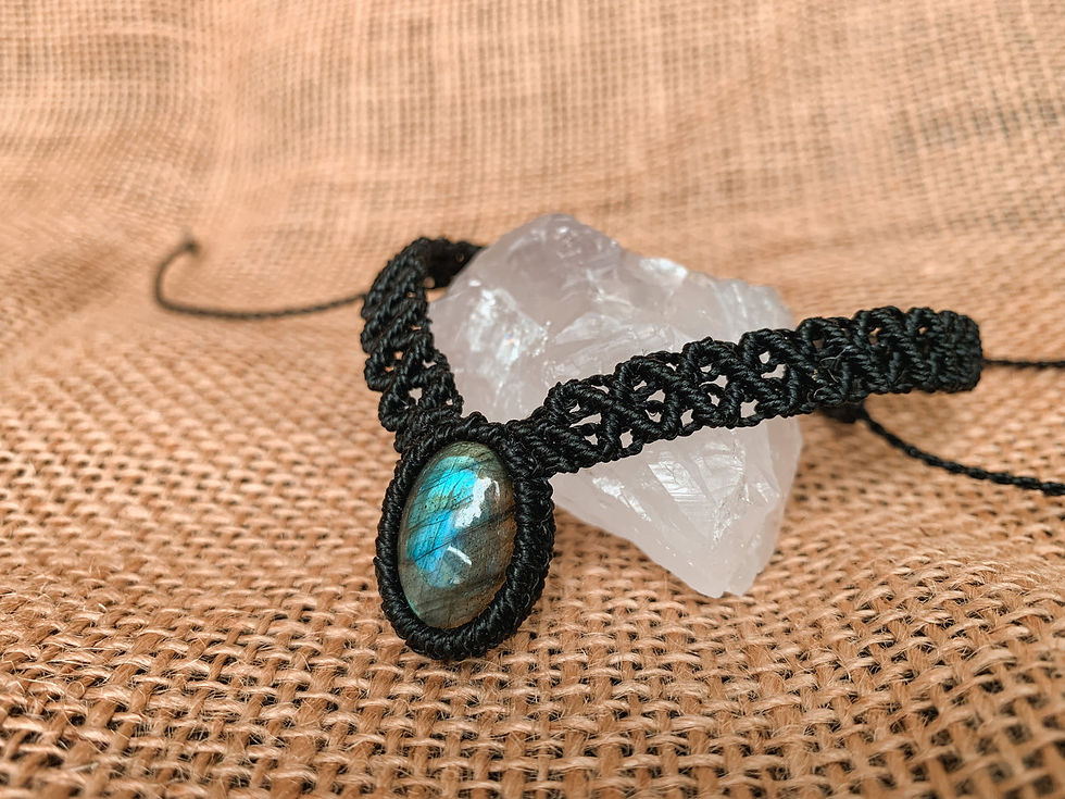 Thumbnail: Labradorite Choker Macrame