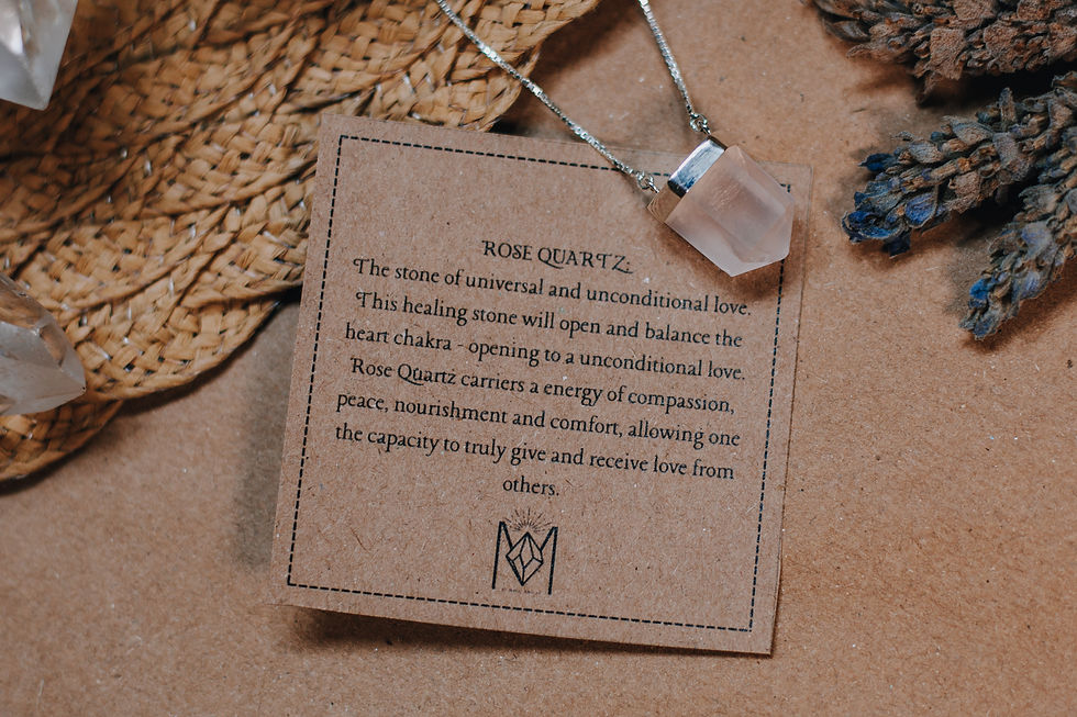 Thumbnail: Rose Quartz Point Silver Necklace