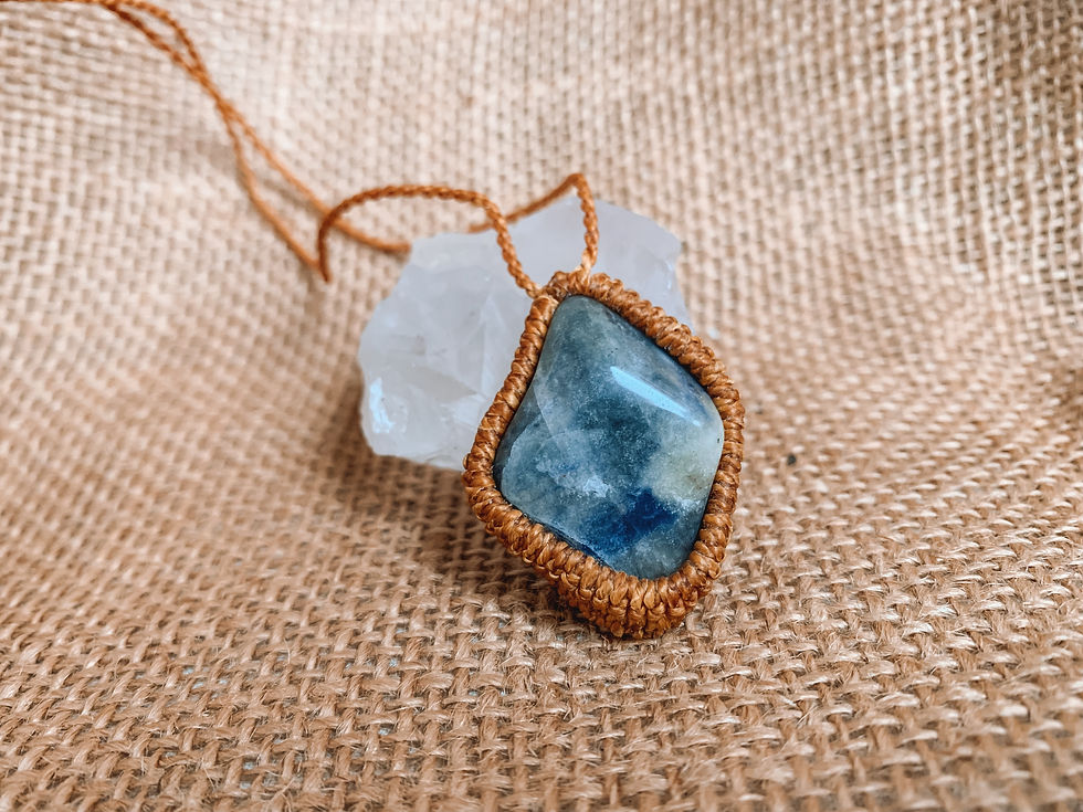 Thumbnail: Sodalite Macrame Necklace