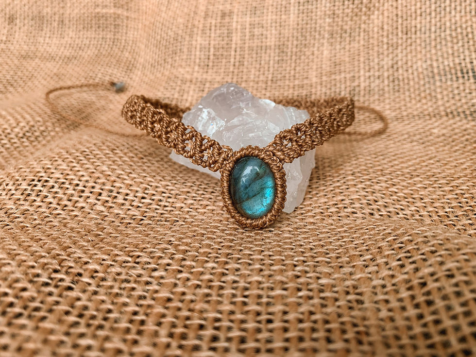 Thumbnail: Labradorite Choker Macrame