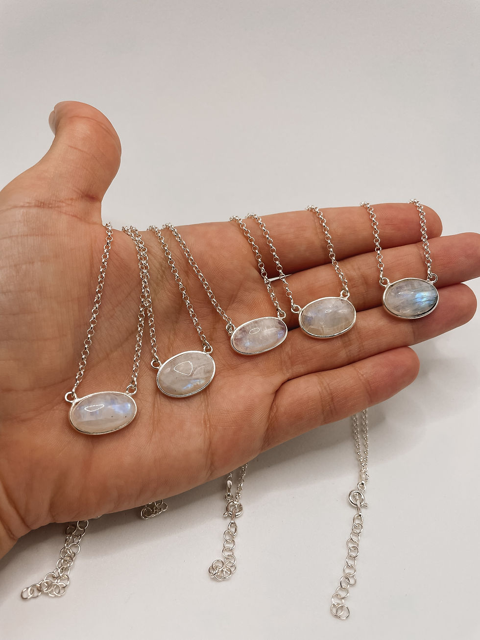 Thumbnail: Moonstone Silver Necklace