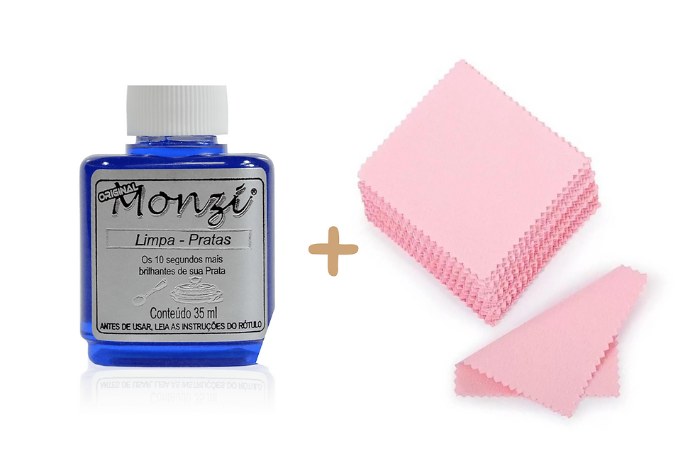 Monzi Limpa Prata + 1 Flanela Mágica