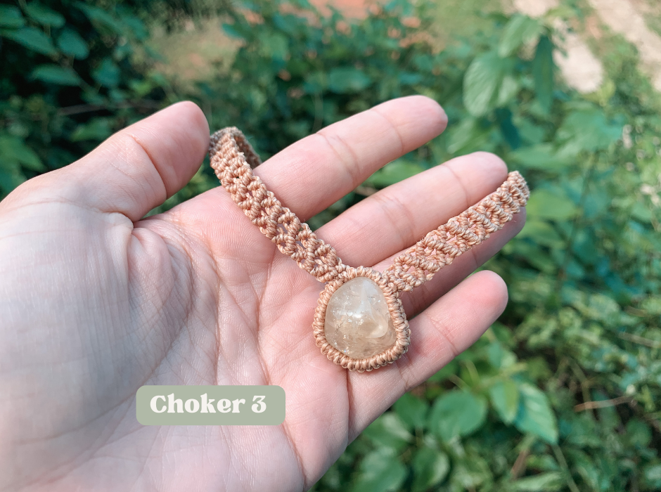 Thumbnail: Citrine Macrame Choker