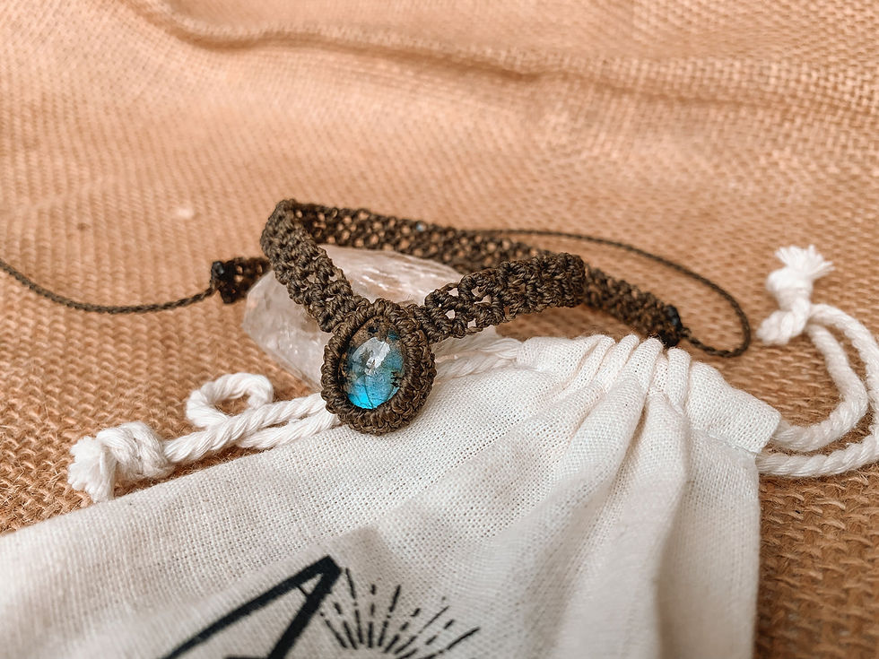 Thumbnail: Labradorite Choker Macrame
