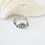Thumbnail: Moon Star Sun Zirconia Silver Signet Ring