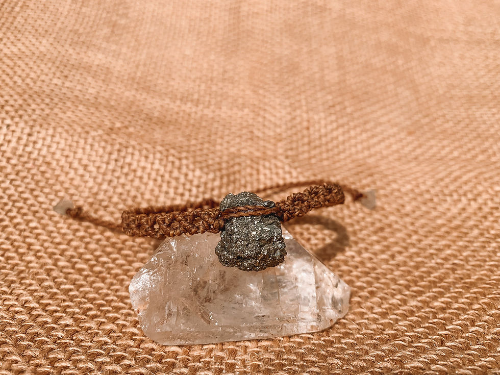 Thumbnail: Pyrite Bracelet Macrame