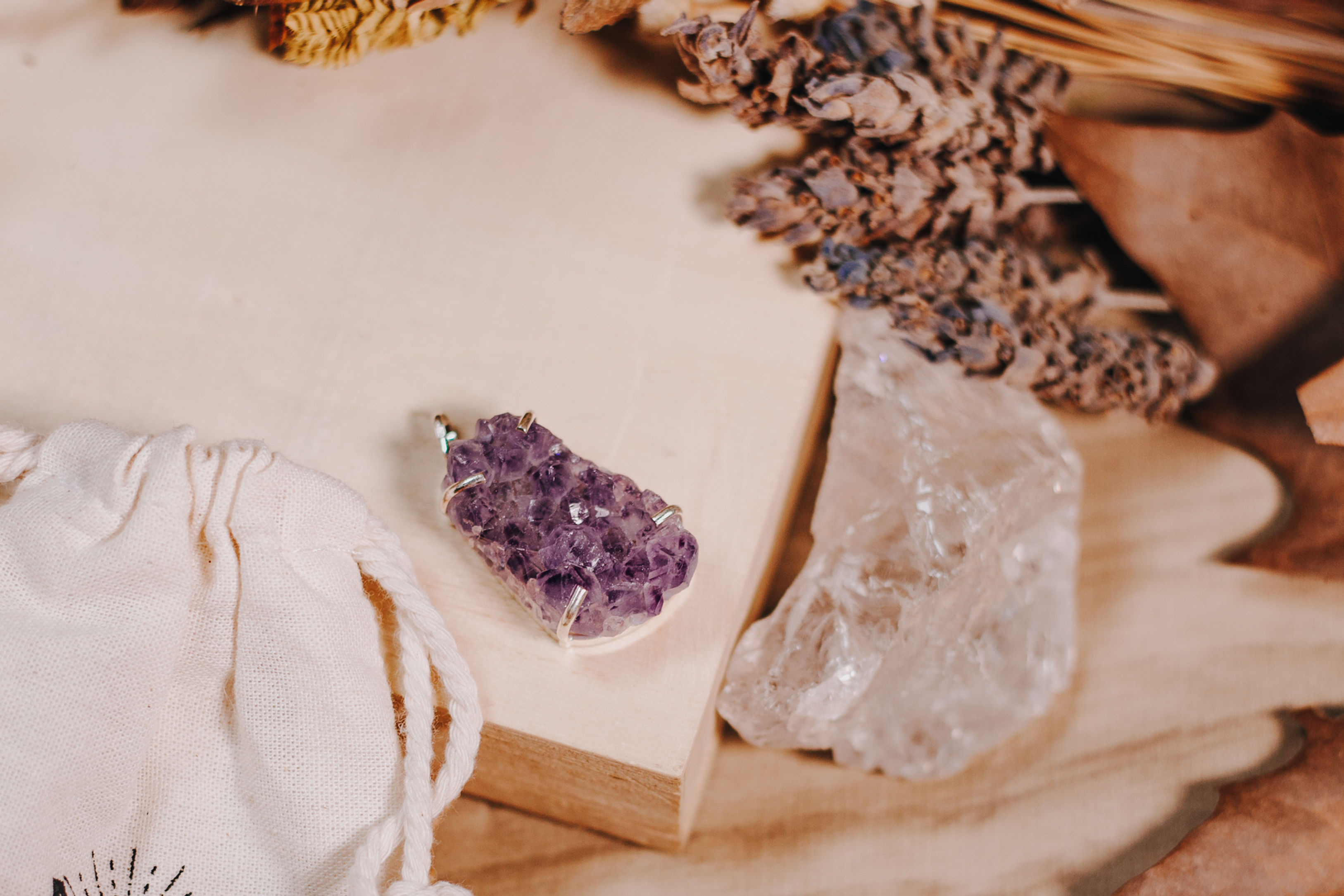 Pingente Ametista Drusa Prata 925