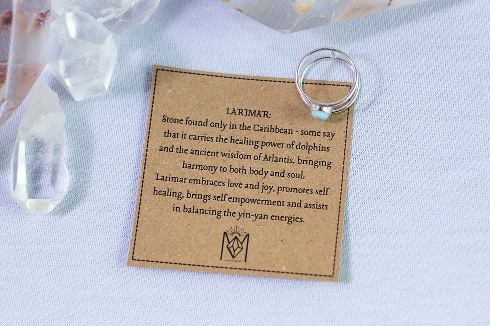 Thumbnail: Larimar Crystal Silver Ring