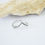 Thumbnail: Beaded Chevron Boho Silver Ring