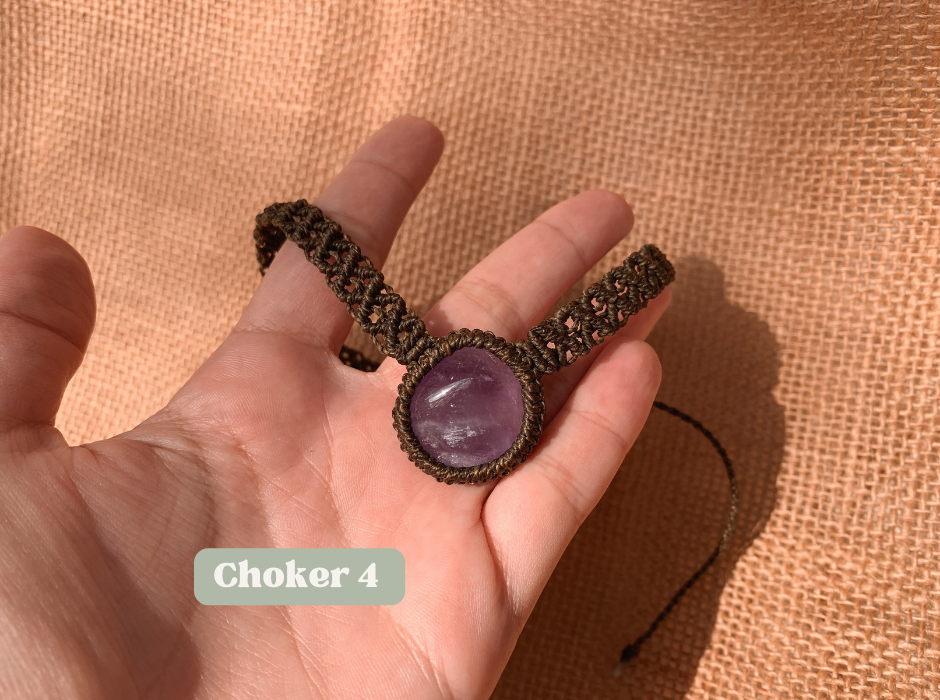 Thumbnail: Amethyst Choker Macrame