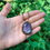 Thumbnail: Chevron Amethyst Necklace Macrame