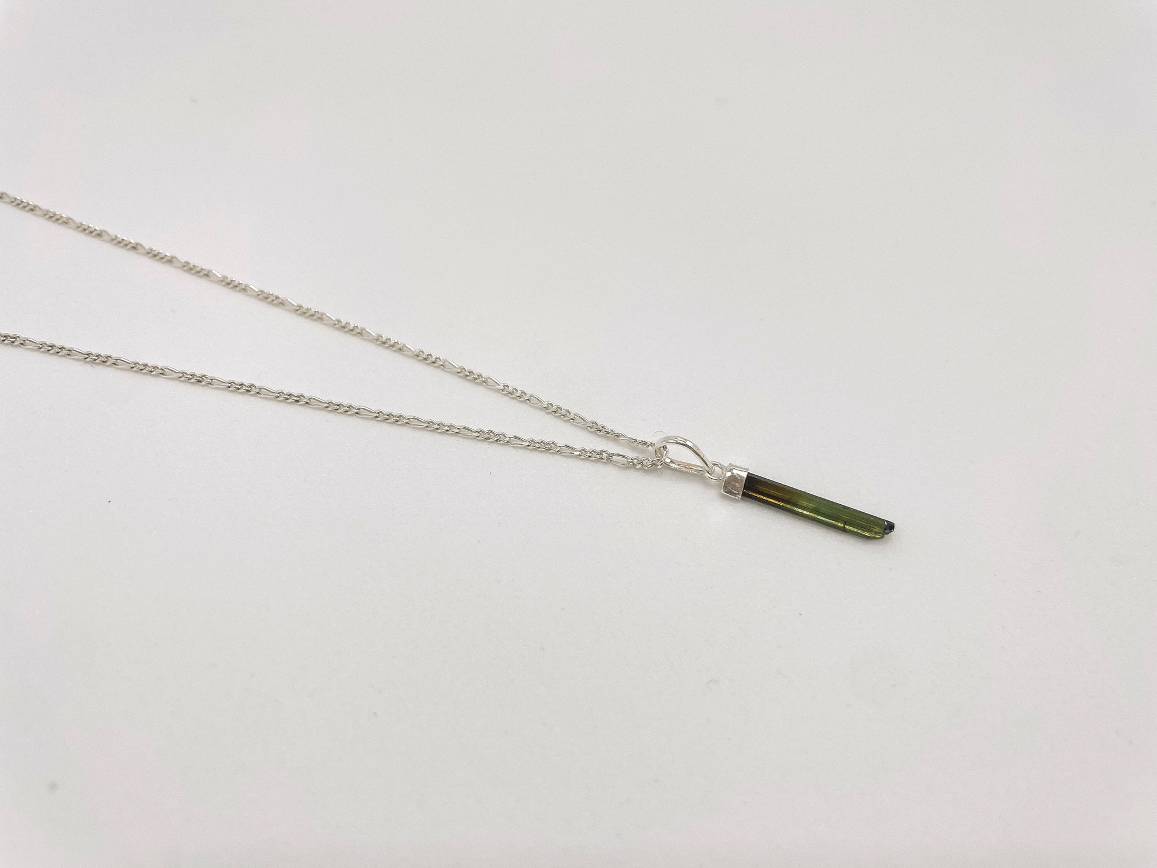 Colar Turmalina Verde Prata 925