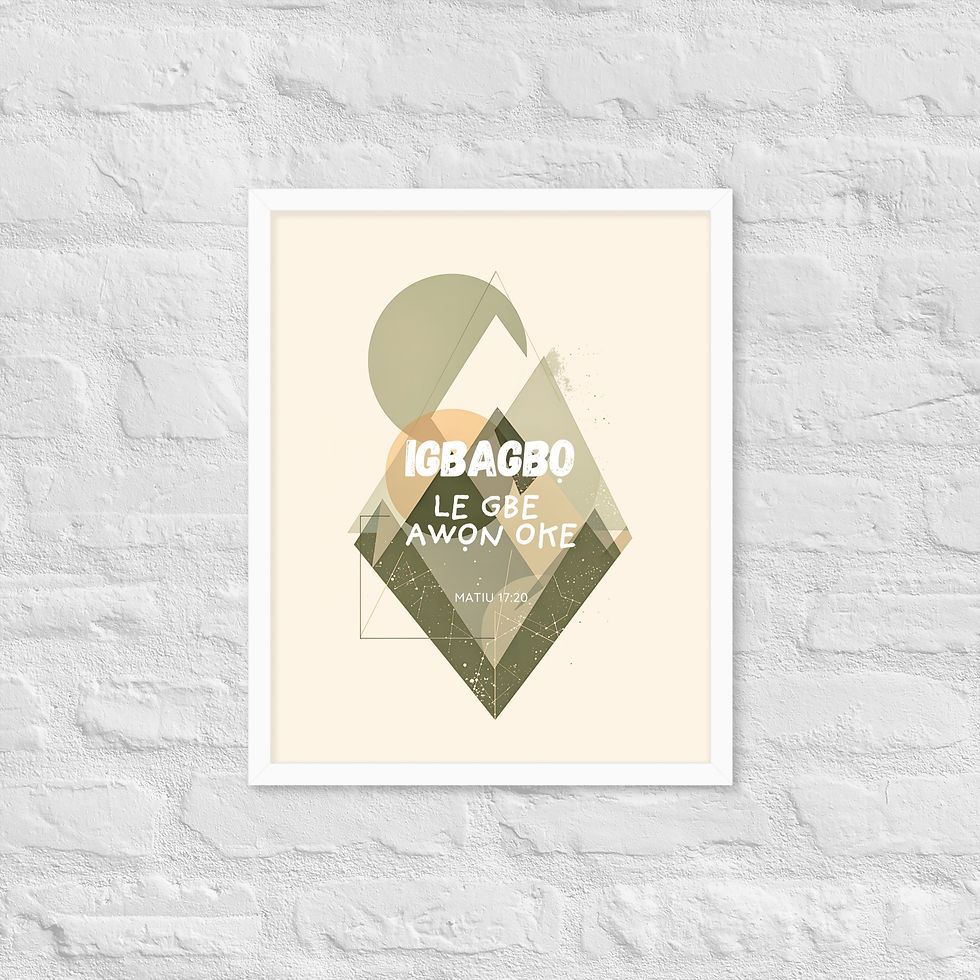 Thumbnail: Matteu 17:20 Framed Poster