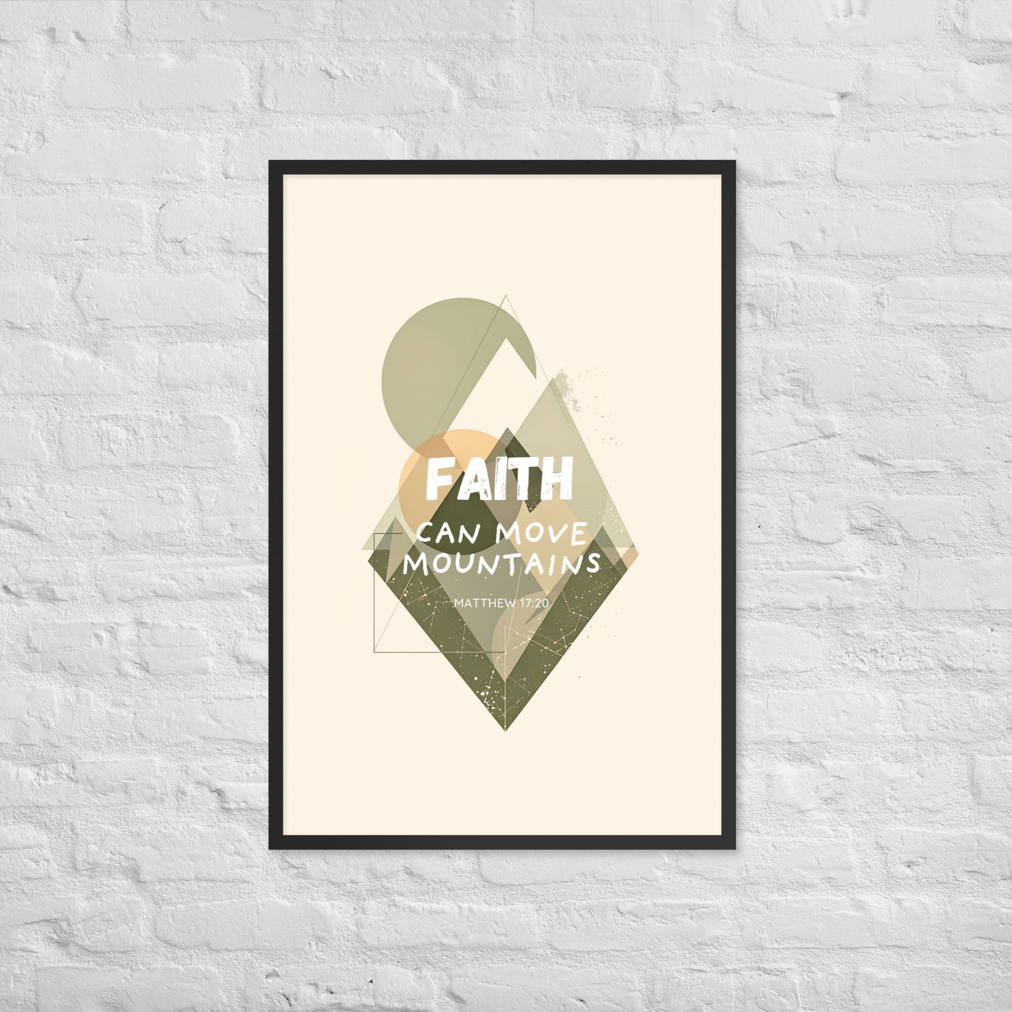 Faith 2 English Framed poster