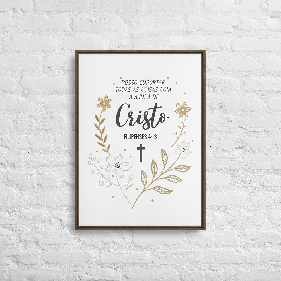 Thumbnail: Filipenses 4:13 Framed Canvas