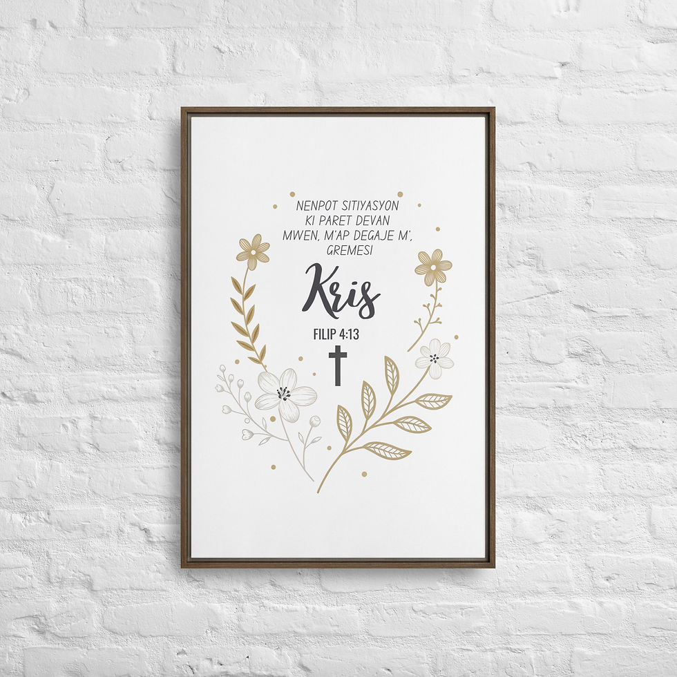 Thumbnail: Filip 4:13 Framed Canvas