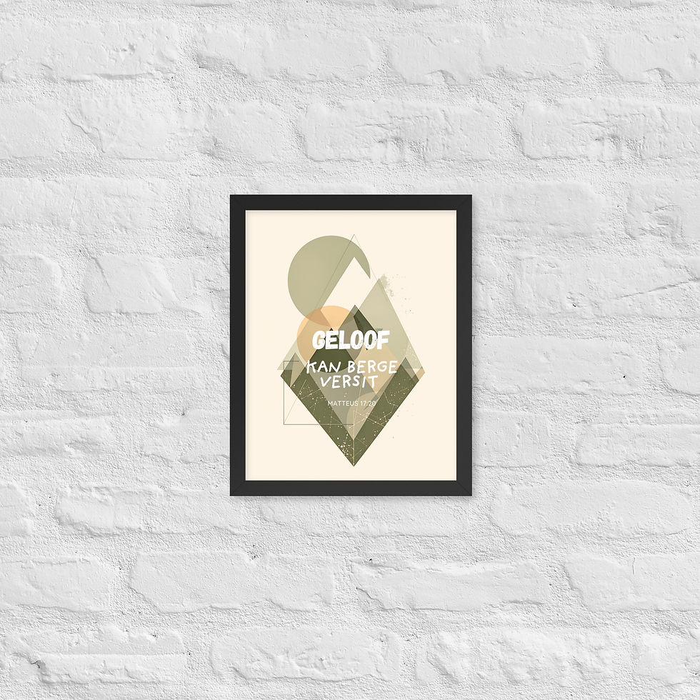 Thumbnail: Matteus 17:20 Framed Poster