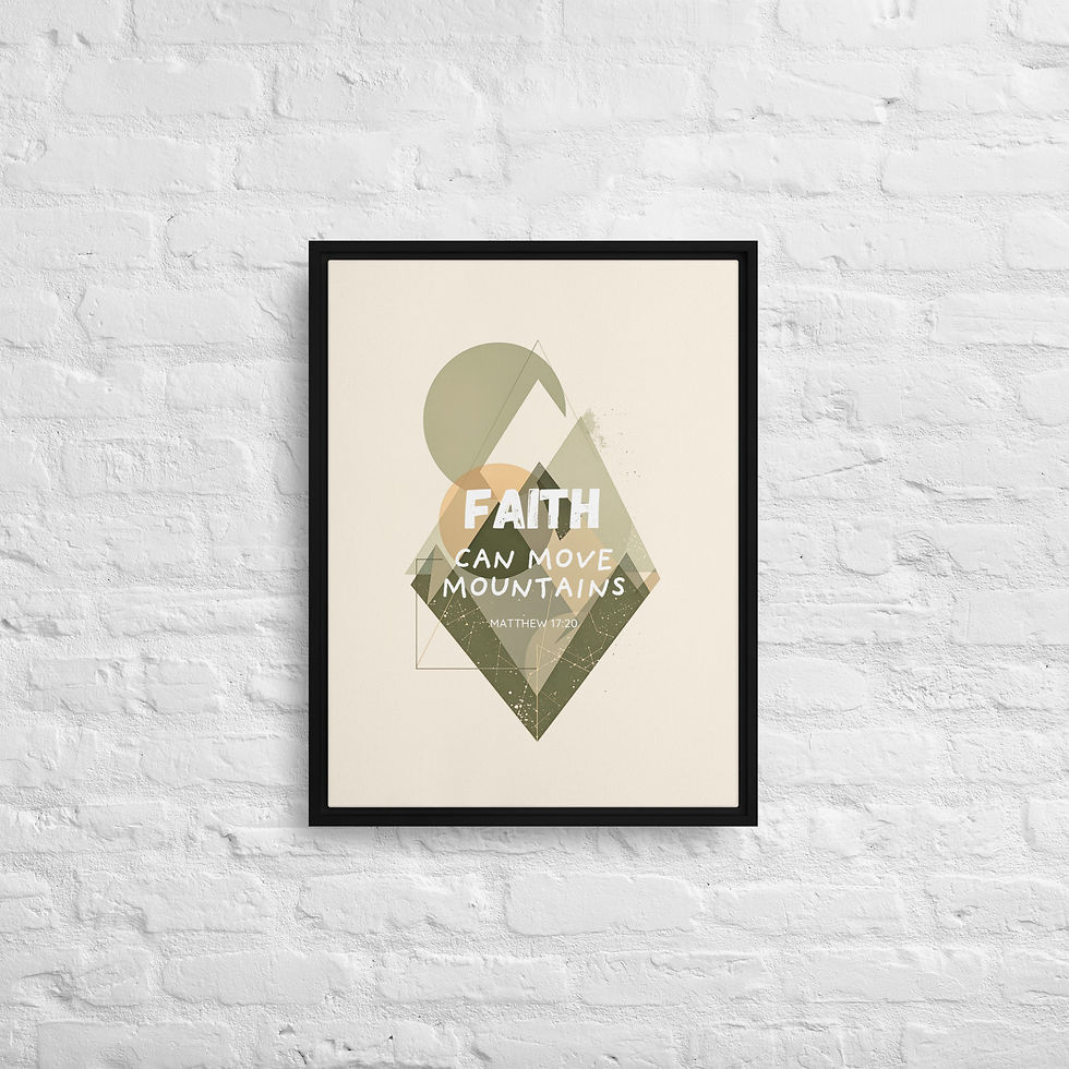 Thumbnail: Faith 2 English Framed canvas