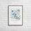 Thumbnail: Count It All Joy James 1:2-4 black framed canvas Christian wall art soft blue beige floral botanical design minimalist trial