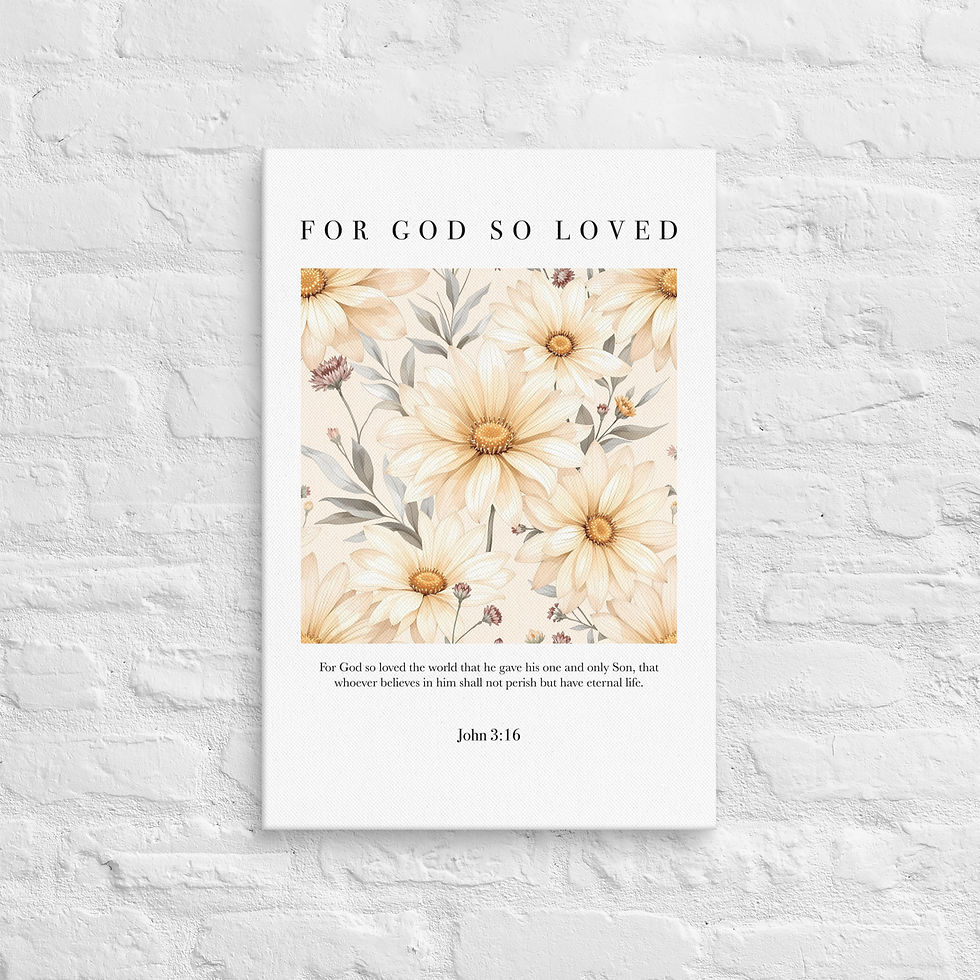 Thumbnail: For God So Loved Canvas