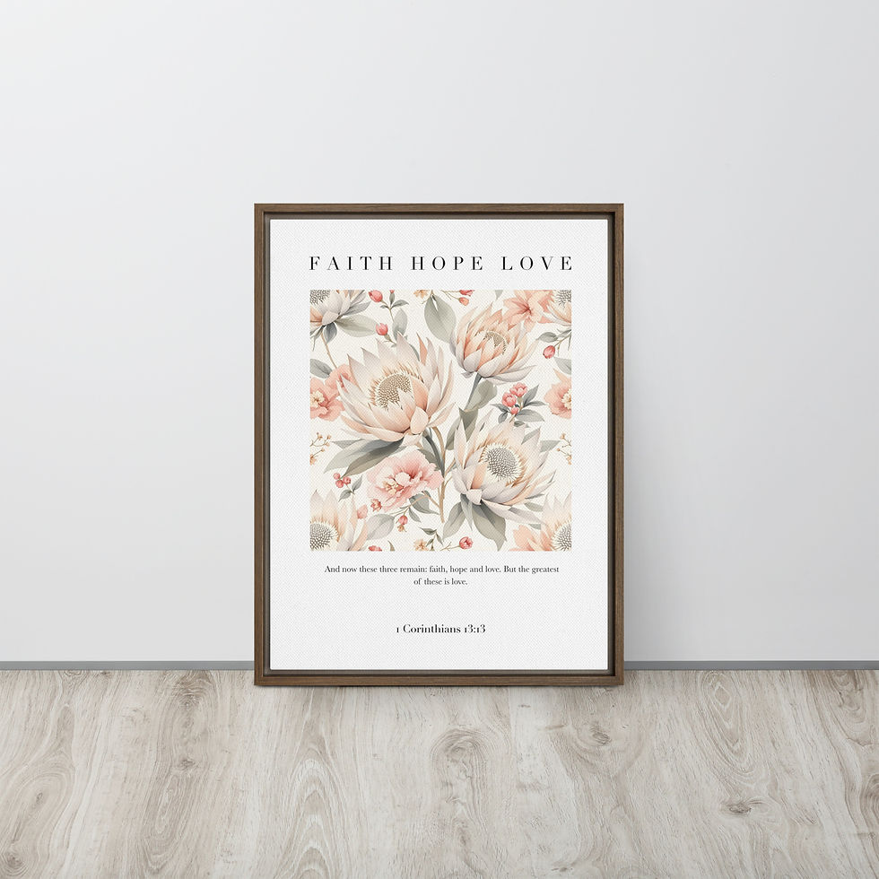 Thumbnail: Faith Hope Love 2 Framed canvas