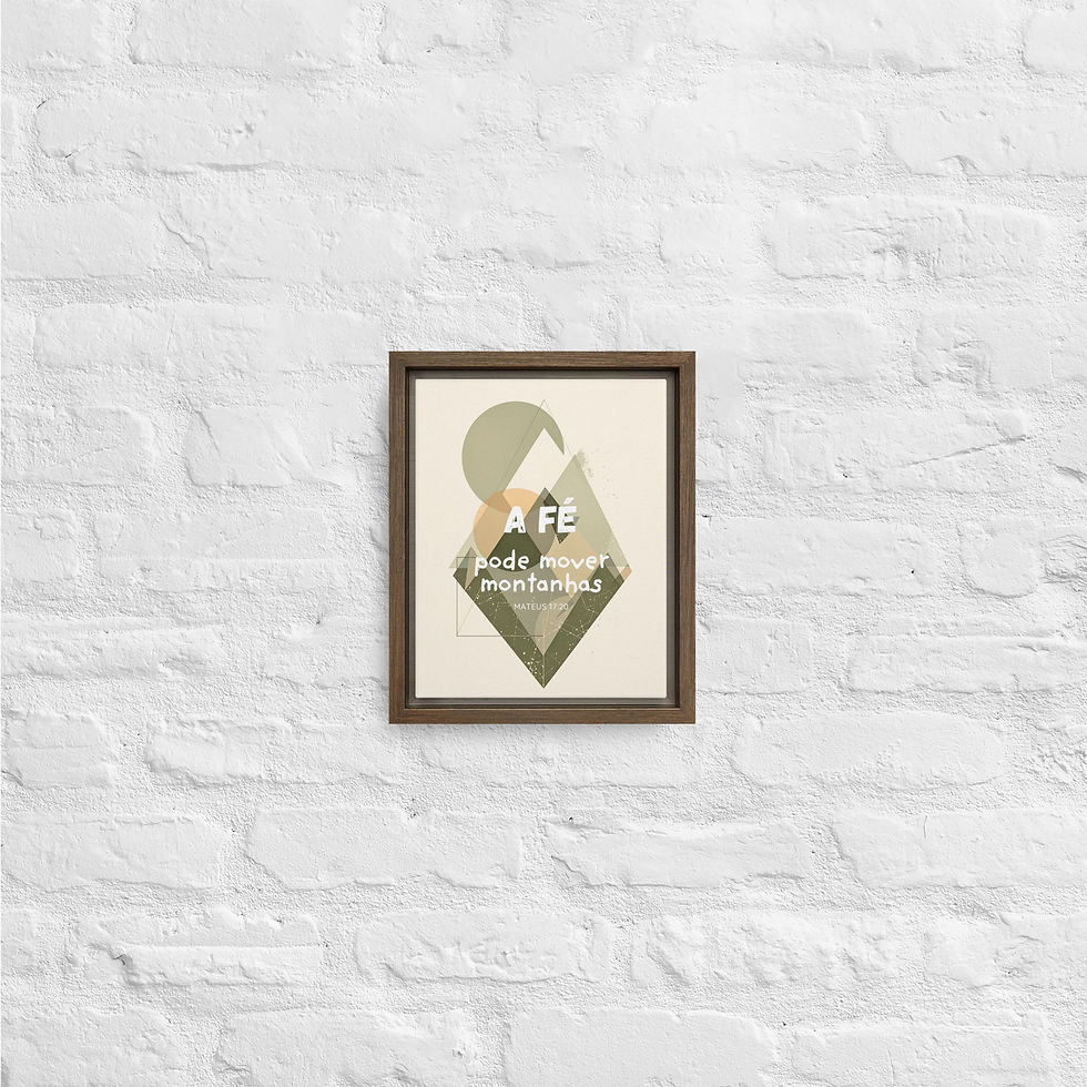 Thumbnail: Mateus 17:20 Framed Canvas