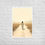 Thumbnail: Follow Me Matthew 4:19 black framed poster affordable Christian discipleship art Jesus walking path warm ochre tan tones mini