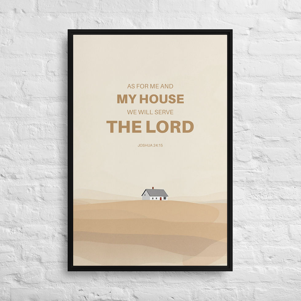 Thumbnail: This House Framed canvas