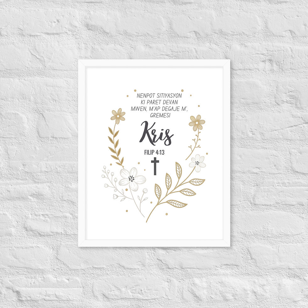 Thumbnail: Filip 4:13 Framed Poster