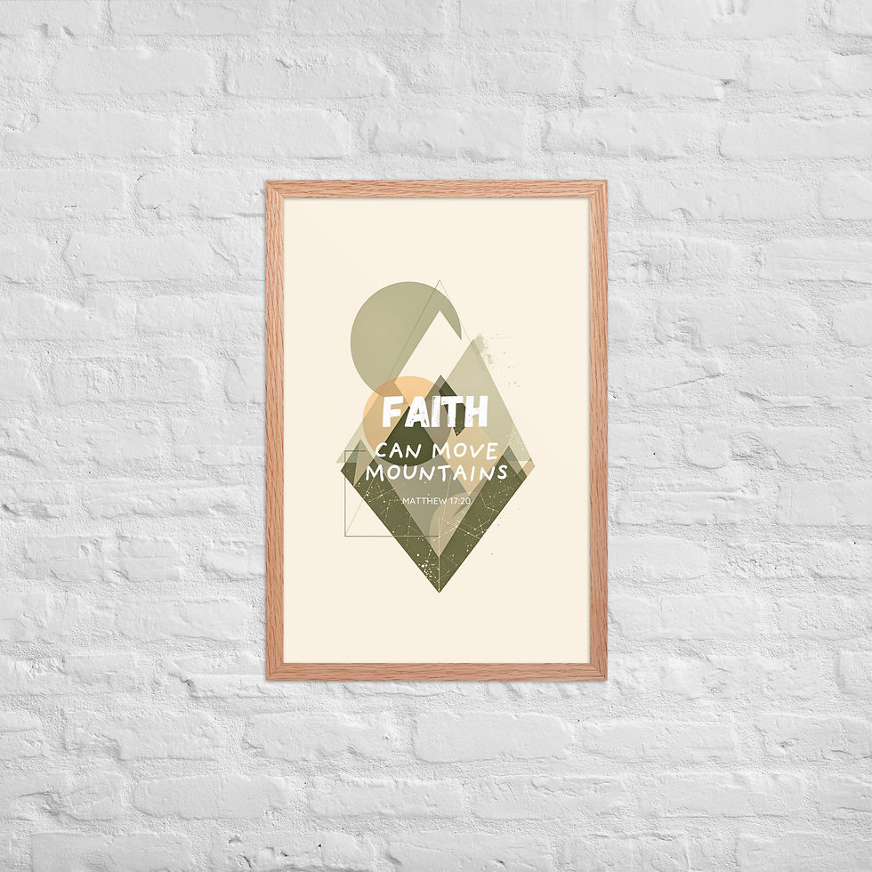 Thumbnail: Faith 2 English Framed poster