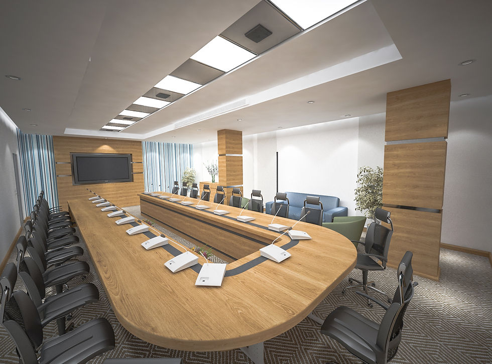 Meeting Room 3D Perspective