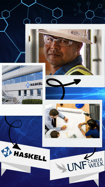 Haskell at UNF Career Fair Social Media Post
