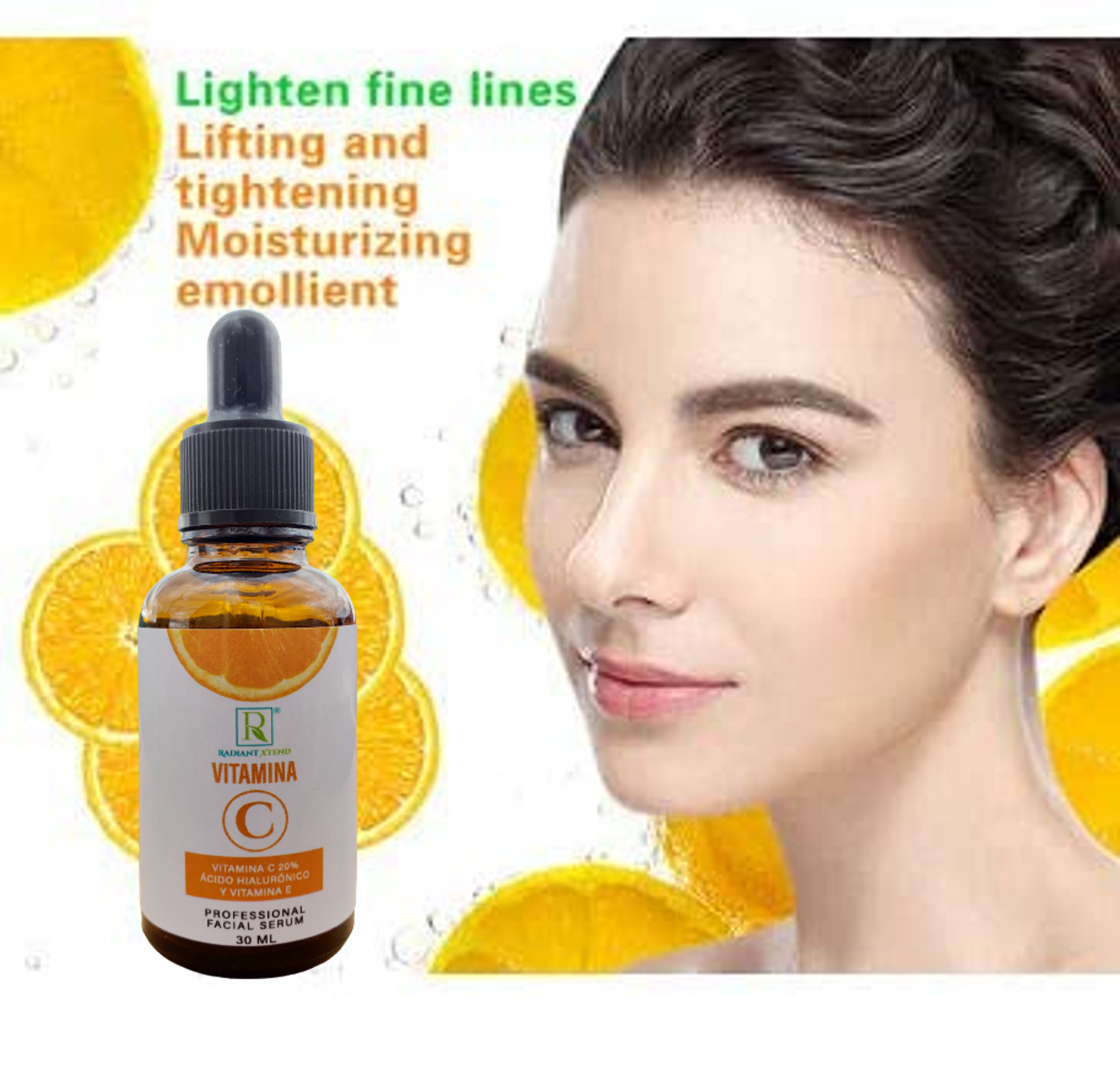 Serum con Vitamina C,E y Acido Hialurónico