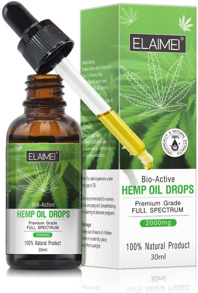 Miniatura: Hemp oil, Extracto de Aceite de Cáñamo Orgánico de 2000 mg – Ultra Premium