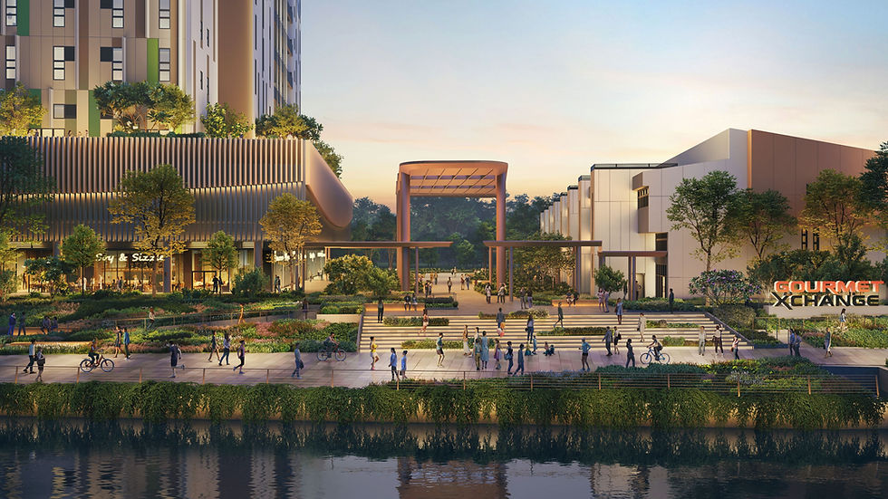 Gourmet Xchange river promenade Kallang Singapore food hub